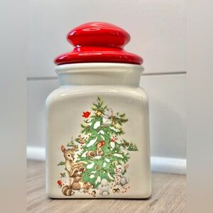 Vintage Christmas decor, vintage Christmas, Christmas decor, cookie jar, jar